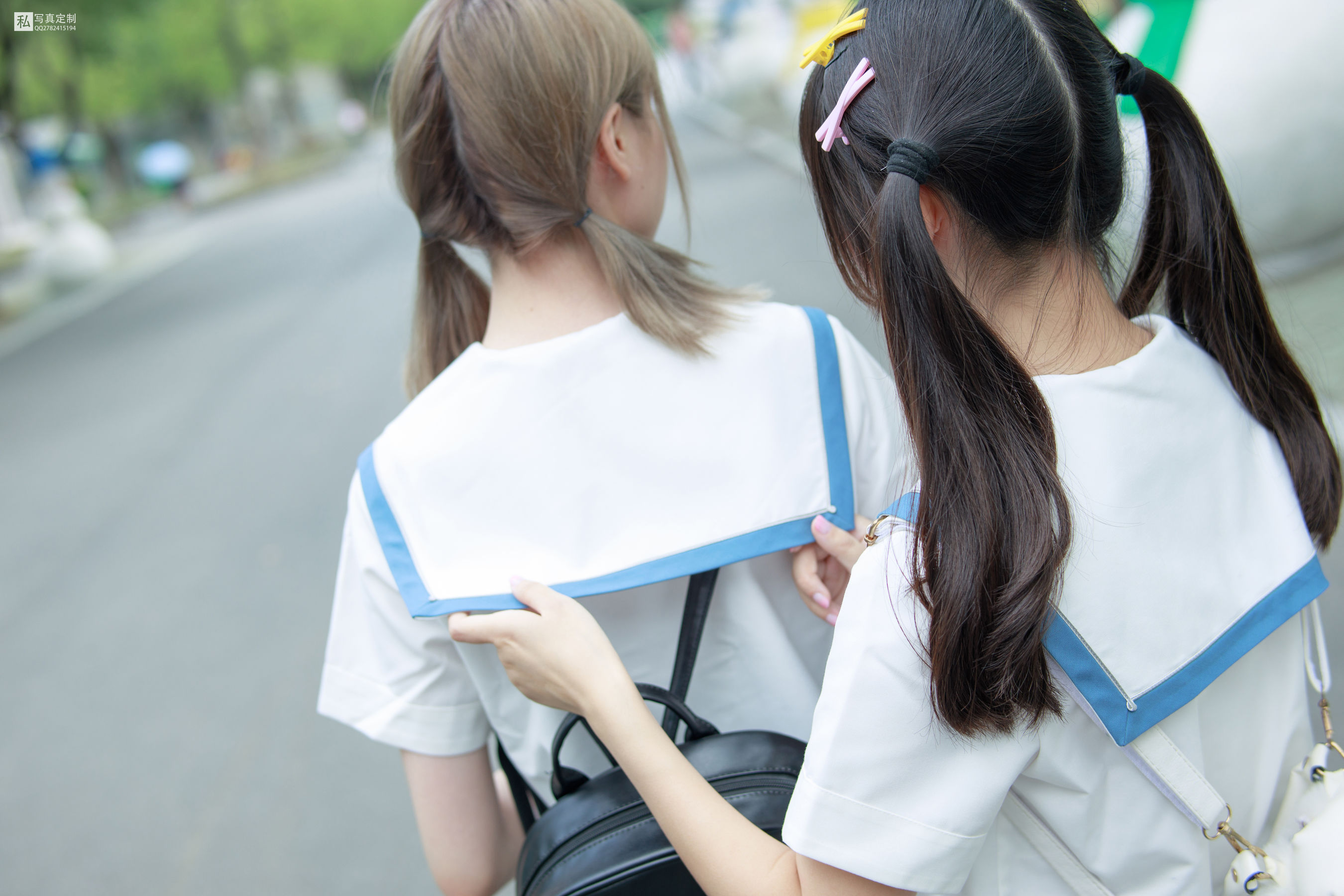 默陌&Aika《80D白丝过膝袜》 [森萝财团] JKFUN-025 写真集-芒果图库