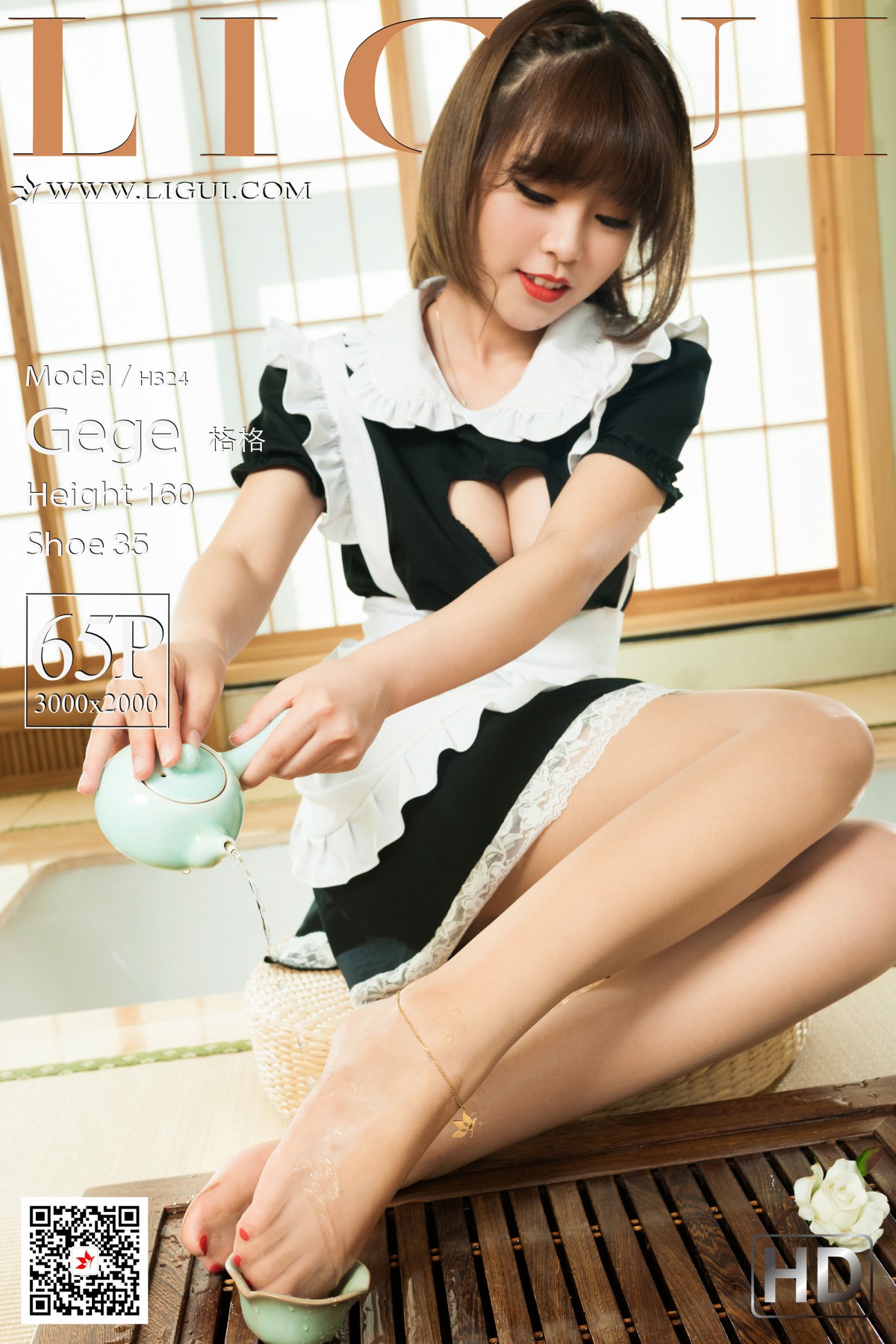 [Ligui丽柜]2021.02.22 网络丽人 Model 格格-芒果图库