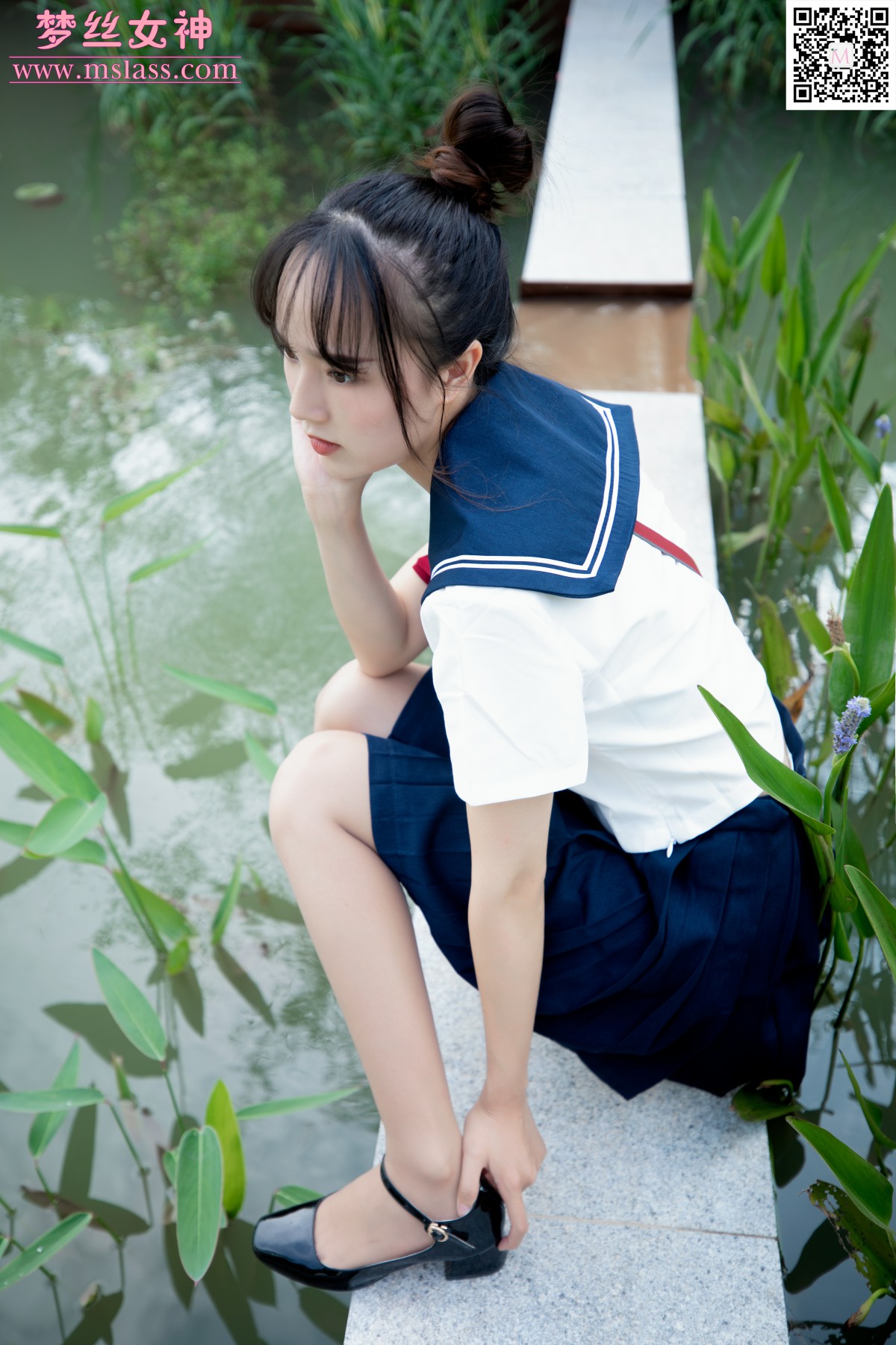 [MSLASS]梦丝女神 玥玥 JK小女神-芒果图库