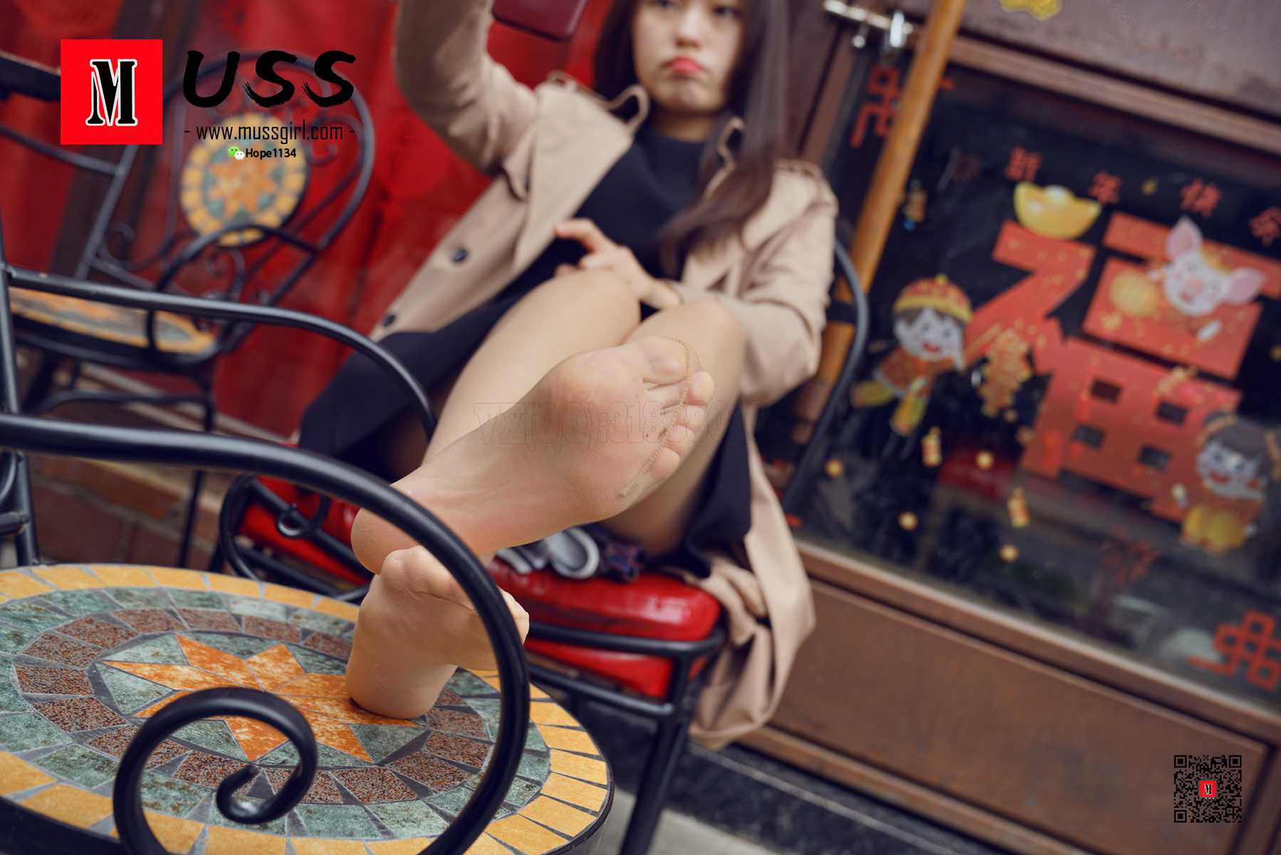 [MussGirl]慕丝女郎 No.037 与她的电话亭之恋-芒果图库