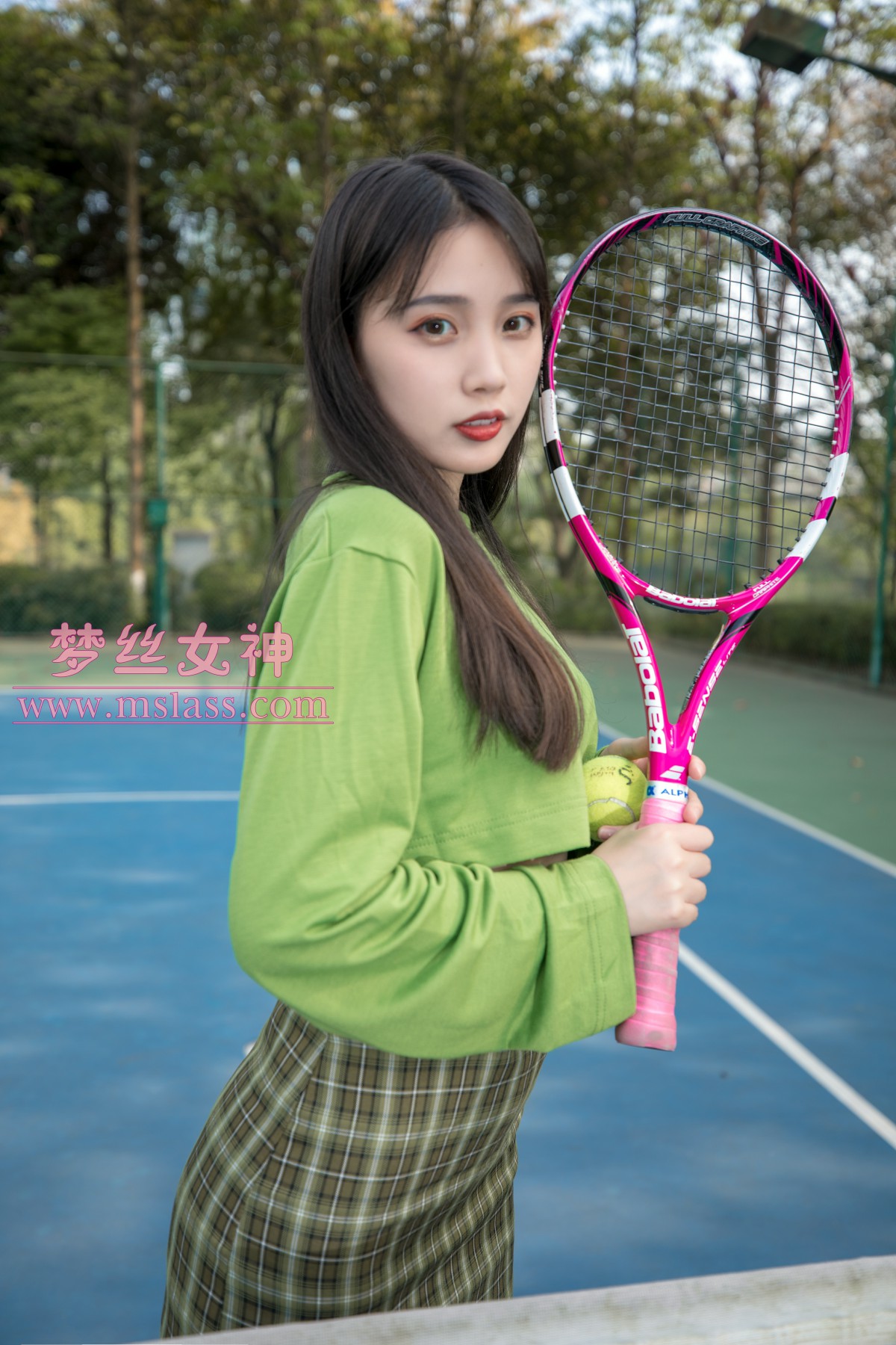 [MSLASS]梦丝女神 – 香萱 网球少女-芒果图库