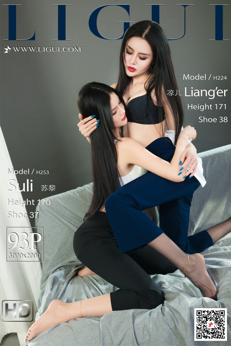 [Ligui丽柜]2021.03.26 网络丽人 Model 凉儿&苏黎-芒果图库